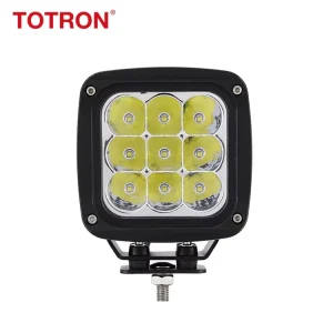 45W Square Spot Flood Beam LED Work Light for Car Off Road Engineering Machinery