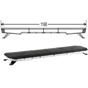 46 47 Inch Full Size Ultra 156 LED Amber Warning Light Bar for Truck Recovery New Condition 120cm 1200mm Led Bar