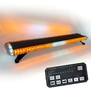 47-Inch Low Profile Amber LED Emergency Warning Flashing Strobe Lights Bar High Intensity 88 LED Spot Beam Car Accessories