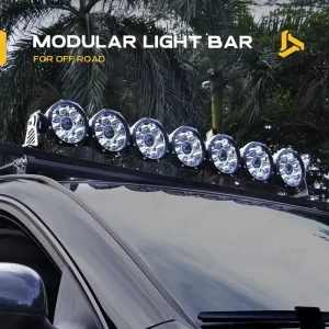 48 Inch Laser Modular Linkable Roof LED Driving Light Bar Off Road for Polaris RZR Can Am Maverick Defender Ranger Talon UTV SUV