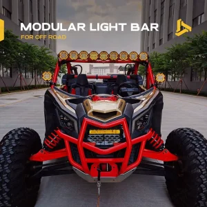 48 Inch Modular RGB DRL LED Driving Roof Light Bar for Polaris RZR Can Am Maverick UTV Accessories Side by Side Off Road Truck