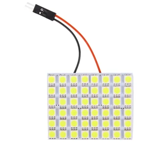 48SMD 5050 LED Panel Reading Dome Light 12V White License Plate Lamp for Cars