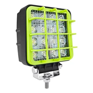 48W Square Fog Light for Car Tractor SUV ATV 12V LED Auto Work Light Flood Spot Beam Auxiliary Waterproof Truck Lights