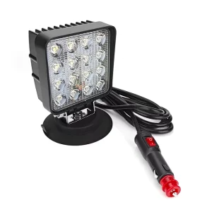 48W Square LED Work Light LED Car Work Lights for Jeep Truck Boat for Switch Cigarette Lighter