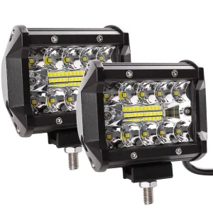 4Inch LED Pod Light Bars 60W Off Road Driving Fog Lights Waterproof Spot Flood Combo Beam LED Cubes Lights