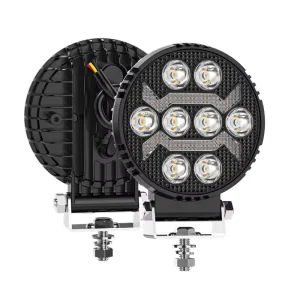 4Inch LED Work Light Flood Round Lights Off Road Lights for Jeep Trucks Off Road Vehicle ATV SUV UTV 4WD Boat Tractor Spot