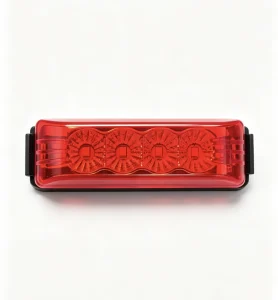 4LED Red Truck Side Marker Light Waterproof Trailer Clearance Warning Lamp for Heavy Duty Truck Isuzu Hino Fuso Lorry Bus