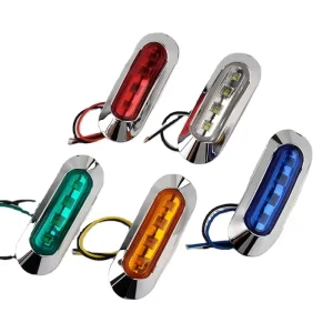 4LED Side Marker Tail Warning Light Lamp Clearance Trailer Truck Amber Red White