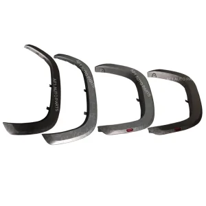 4Pcs ABS Fender Flare with Light Wheel Tire Arch Cover Trim for Black