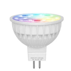 4W LED Spotlight Compatible WiFi App and RF Wireless Frequency RGB+CCT MR16 LED Bulbs