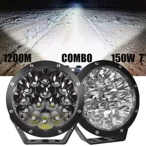 4WD Accessories 12V Led Work Light Off Road Led Spotlight 4×4 IP68 Bumper Roof 7 Inch Led Lights for Car Roof Bumper