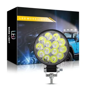 4X4 Offroad LED Work Light Bar 14SMD 12V-80V Double Color Spotlights for Truck Car Motorcycle