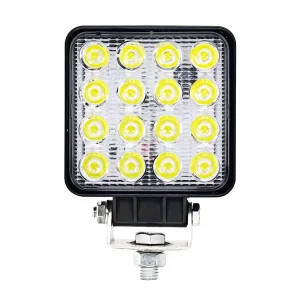 4inch 48W 12V 24V Square LED Work Light Spot Flood Driving Lamp for Car Truck Trailer SUV Offroads Boat 4WD