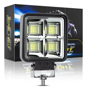 4inch Aluminium LED Work Light Bar 72W 9 80V Flood Beam for Off Road Trucks Buses Boats