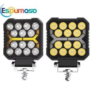 4inch LED Work Light Strobe Spot Beam Yellow DRL for Truck Boat 4×4 ATV SUV Car Off Road Lights Auxiliary Light 14LED Headlight