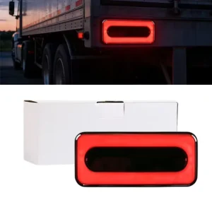 4inch Square Side Marker Light Tail Light Amber Flowing Turn Signal Clearance Red Brake DRL Lamp Truck Trailer Bus RV Campers