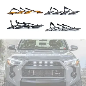 4pcs Front Center Grille Color Light Fit for Toyota 4runner SR5 TRD Off Road