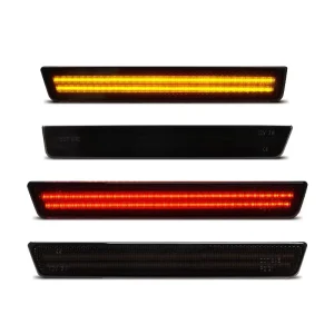 4pcs Front Rear Bumper LED Side Marker Fender Light for Dodge Challenger Auto Accessories Parts