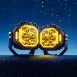 4×4 Baja Style LED Off Road Lights White Yellow Lens Pod Light 8000LM 12V 36V for ATV UTV Pickup