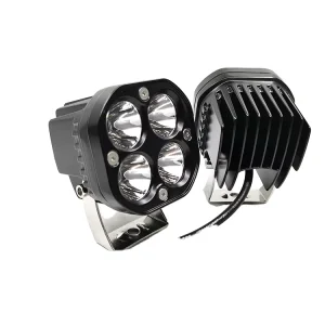 4×4 LED off Road Fog Lights 12V 40W HighIntensity 3 Inch White Aluminum Alloy Spot Beam