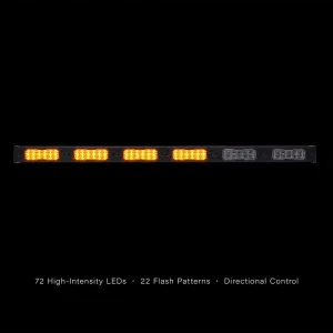 4×4 Strobe LED Light Bar 12V Auxiliary LED Work Light Bar 60W 36.5inch for Cars