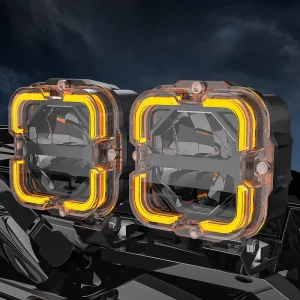 4×4 Truck 65W LED Driving Spot Auxiliary Light Offroad Edgeless Cube Off Road Fog Lamp 4 Inch LED Pods Work Driving Light