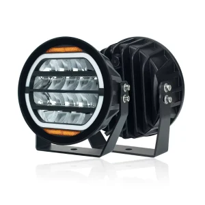 5/7/9INCH White Amber DRL Super Bright Spot Beam Car Accessories Truck Offroad 4×4 Round LED Work Driving Light