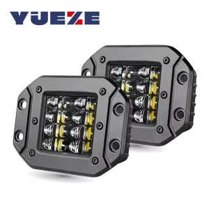 5″ Inch 40W Flush Mount LED Work Light Off Road Driving Lamp 12V 24V LED Pods Light Bar for Car Truck ATV SUV Jeep Headlights