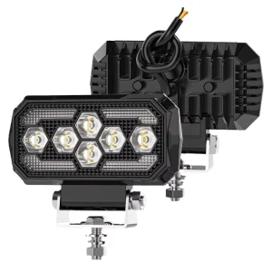5 Inch Car Working Lights White and Yellow Colors Off road Modification Auxiliary Lighting
