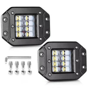 5 Inch Embedded Work Light 40W Off Road Focused Ultra Bright LED Truck Fog Light Spotlight 6D