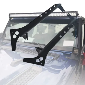 5 Inch LED Light Bar Mounting Brackets Upper Windshield A Pillar Mounting Bracket for Jeep Wrangler