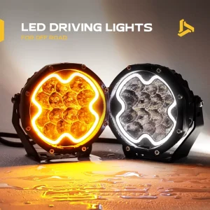 5 Inch LED Pod Spotlight RGB DRL for Jeep Wrangler Bronco Tacoma F150 Polaris RZR Can Am Maverick X3 UTV Truck 4X4 Driving Light