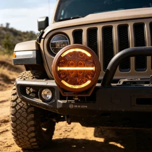 5 Inch Round Dual Color DRL Off Road LED Driving Light Offroad Work Truck Lamp