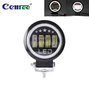 5 Inch Round High Power LED Work Light 50W 12 24V 6500LM 6000K New Universal Driving Light For ATV UTV Truck Motorcycle