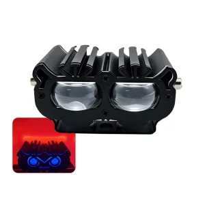 5 Modes Motorcycle Spotlights Led With Red DRL Headlight Flash Mini Driving Lights Work Light Fog Lamp for Car Motorcycle YM50