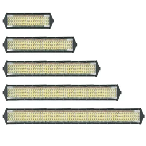 5 Row Red & Blue LED Light Bar for 4×4 Vehicles Road Accessories for Driving Work Fog Lamp for Tractor Boat Truck Car
