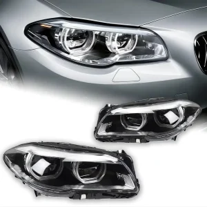 5 Series F10 F18 & M5 LCI Style Full LED Angle Eye Headlights Assembly for BMW 520i 535i 525i