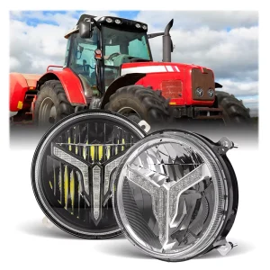 5.5 Inch Led Headlight 41W High Low Beam with Parking Light Waterproof IP69K Round Led Driving Headlight