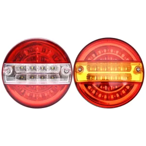 5.5 Inch Round Car LED Truck Boat Trailer Lorry Brake Stop Indicator Turn LED Tail Lights Waterproof Turn Signal Light Side Lamp