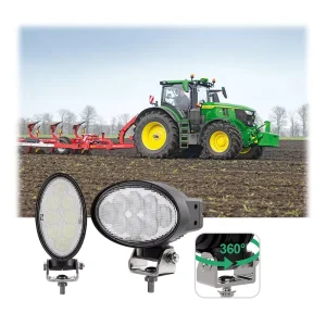 5.5 Inch Wide Oval LED Work Light Flood Long Spot Beam for Truck Offroad Tractor Auto Exterior Truck Lighting