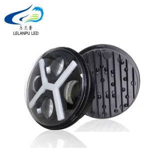 5.75inch LED Headlight 40W White Yellow Color High Low Beam Turn Signal LED Driving Headlight for Motorcycles