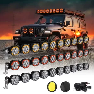 50 Inch 12V Linkable Slim Offroad 4×4 LED Light Bar with White Color IP67 Waterproof 45W