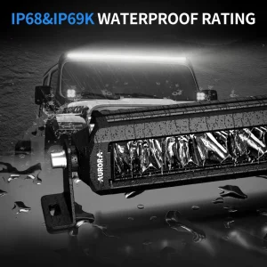 50 Inch Single Row Spotlights Style Lights Yellow White Roof Mounted 250W 9-36V Off Road Vehicle