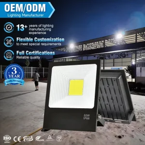 50W 100W 200W LED Flood Light IP65 Waterproof Exterior Tennis Court Stadium Project