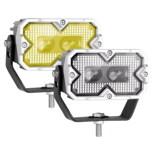50W 12V-24V LED Work Lights Car Accessories with White Yellow Fog Driving Spotlights DRL Off Road for Cars