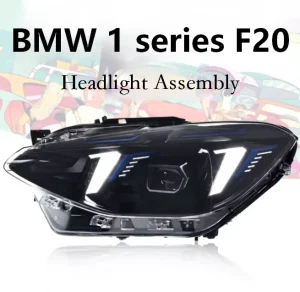 50W 12V Headlight Assembly Modified Sharp Fang shaped LED Daytime Running Light Steering Lens for Year 1 Series F20