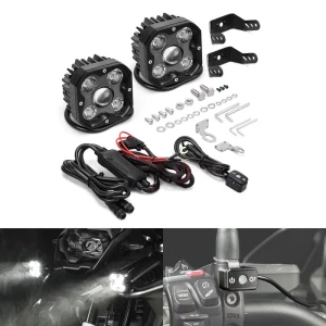 50W 3600 Lumen LED Auxiliary Driving Work Light for Motorcycle Car Auxiliary Lighting Off road Adventures Plug and Play