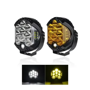 50W 70W 90W Dual Color V Design Three-Sided Luminescent IP67 Waterproof Diecast Aluminum Combo Beam ATV SUV Off-Road Light