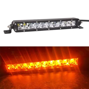 50W Auto Lighting System 11inch Amber LED Light Bar 12V 24V Single Row for Offroad 4×4 Truck Car Auxiliary LED Light