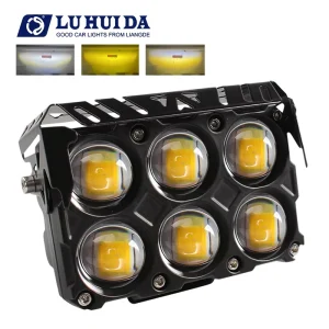 50W Motorcycle Spotlight White Yellow Motorcycle Led Light 12-80v Luces Para Motos Motorcycle Headlights